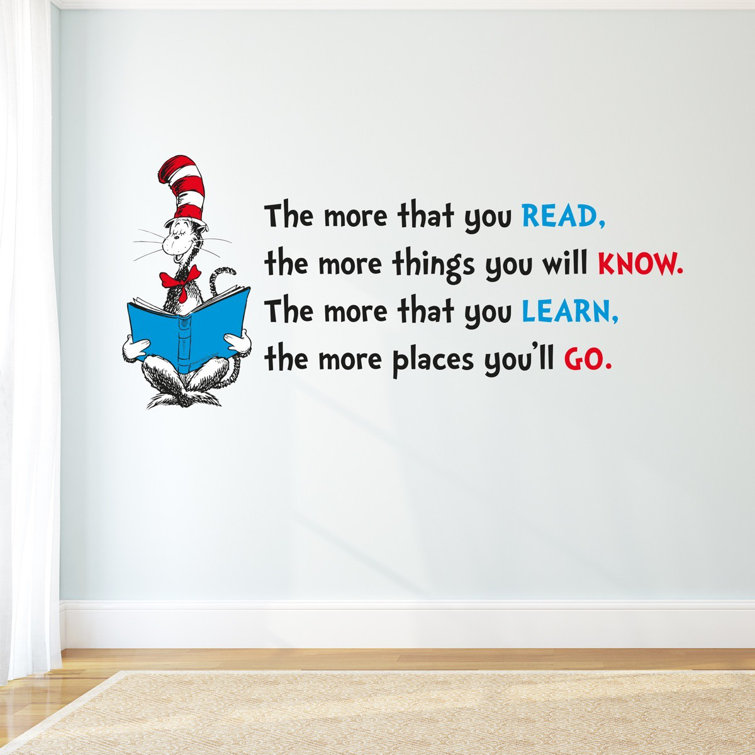 Ebern Designs Dr Seuss the Cat in the Hat Book Wall Sticker Wayfair.co.uk